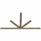 Ekena Millwork Saratoga Rough Sawn Timber Gable Bracket, Douglas Fir, 96"W x 52"H x 2"D x 4"F, 13/12 Pitch GBW096X52X0204SAR00RDF - alternate 5